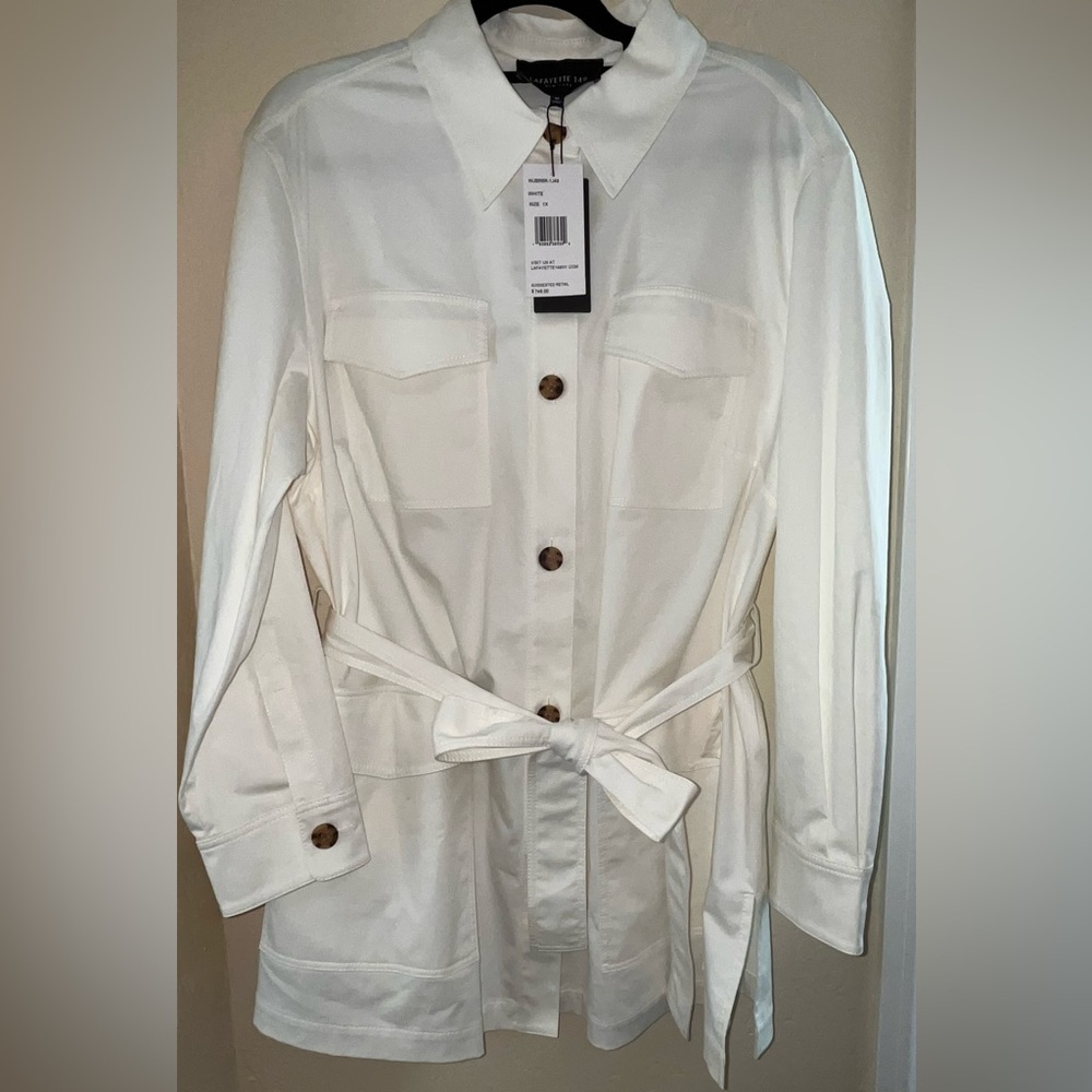 Lafayette 148 New York Belted Trench Coat